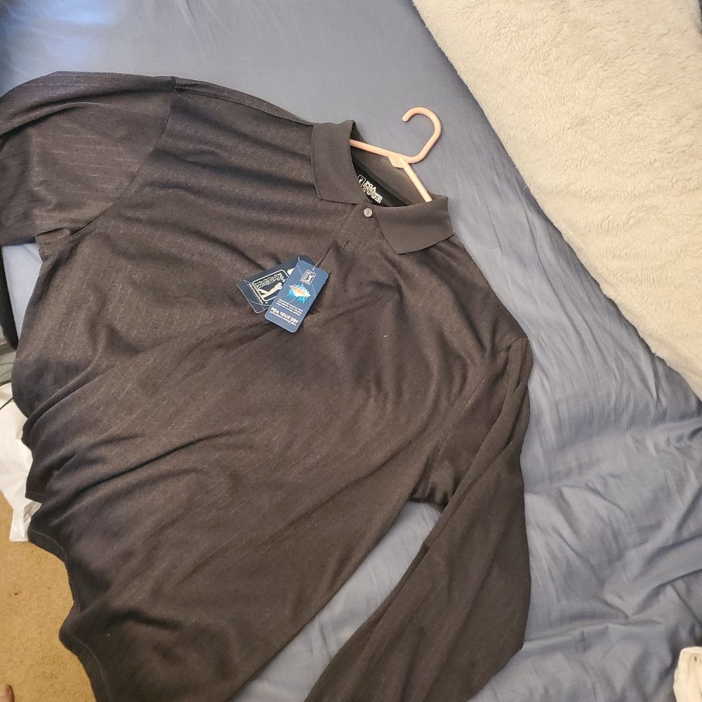 PGA tour XXL long sleeve pole shirt